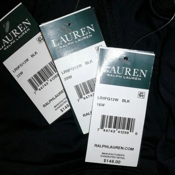 Ralph Lauren Black 1-piece Halter Swimsuit Plus - Picture 9 of 9